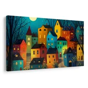 Slika čarobna nočna vasica - 60x40