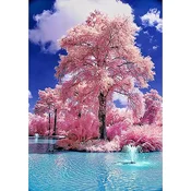 shumee Ob_L_48 - Diamantna slika - 30x40 - Narava, Drevo