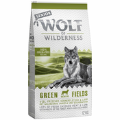 Wolf of Wilderness Senior Green Fields - Jagnjetina - Varčno pakiranje: 2x12 kg