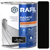 shumee RADACH POLIVINIL-AKRILNA STREŠNA BARVA ČRNA RAL 9005 5L SIJAJNA
