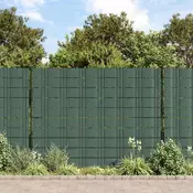 vidaXL Ograjna zasebna traka Zelena