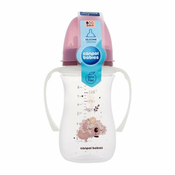 Canpol babies Sleepy Koala Easy Start Anti-Colic Bottle Pink 3m+ otroška steklenička proti krčem 240 ml za otroke