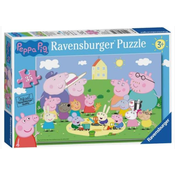 Ravensburger - Puzzle Prasiatko Peppa: Piknik 35 dielikov - 1 - 39 kosov