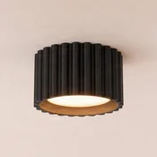 SOLLUX LIGHTING Stropna svetilka Aura 1, črna, z enim žarilom, premer 10 cm, GX53 - Hodnik - Sodobni - Aluminij
