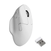 Keychron Keychron M7 Brezžična Miška / PixArt 3950 / 8000 Hz / 2.4GHz / BT / Bela / M7-A24, (5000129566)