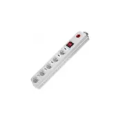 FAST ASIA Produžni kabl 5r/3m sa prekidacem i zaštitom 3 x 1.5mm2 (Linkom) beli