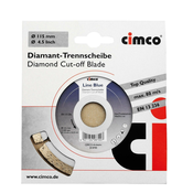 Cimco Cimco Diamanttrennscheibe D=125mm 208702: Cimco diamantna rezalna plošča premera 125mm 208702., (20786564)