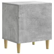 vidaXL vidaXL Nočna omarica Betonsko siva 43 x 34,5 x 50 cm Inženirski les, (5000209770)