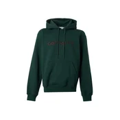 Carhartt WIP Majica čokolada/temno zelena