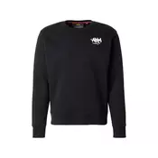 ALPHA INDUSTRIES Majica črna/bela