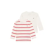 TOMMY HILFIGER Majica rdeča/bela