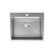Mexen Solix enojni jekleni pomivalno korito 600 x 500 mm, inox - 6408601000-01
