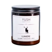 shumee Dišeča sveča Lumiere - pomaranča, pačuli, meta, vrtnica - yush - 180 ml