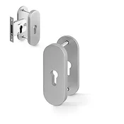 Zaščitne rozete ACT Viking (F9), F9 (aluminij iz nerjavečega jekla), klika-klika, Odprtina za cilindrični vložek PZ, AC-T F9 (aluminij, nerjavno jeklo)