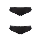Emporio Armani za ženske. EW000403_AF10889 Komplet 2 hlačk Essential Studs črne barve (XS), Črna, Domača oblačila,