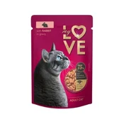 My Love Vlažna hrana za macke, Zecetina, 85g