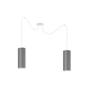 Luster na sajli ZIK 2xE27/40W/230V pauk siva