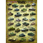 Eurographics - Puzzle Tanks of WWII - 1 000 kosov