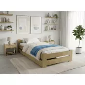 Ljubki dom Postelja Emily 80 x 200 cm bor Posteljno dno: Brez posteljnega dna, Vzmetnica: Vzmetnica Coco Maxi 19 cm