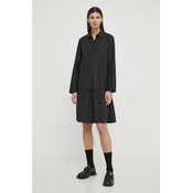 Haljina Marc OPolo boja: crna, midi, oversize, 403104121351