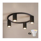 Brilagi - LED RGBW prigušiva stropno svetlo SELE 4xGU10/6,5W/230V crno