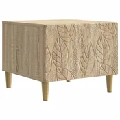 vidaXL Klubska miza Sonoma hrast 50 x 49 x 40 cm Inženirski les