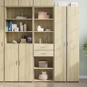Visoka komoda boja hrasta 50x42,5x185 cm od konstruiranog drva
