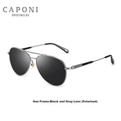 Caponi Unisex naocare za sunce, Sivo-crne