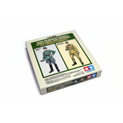 Tamiya maketa-miniatura Častnik Wehrmachta iz druge svetovne vojne (z članom tankovske posadke Afriškega korpusa) • maketa-miniatura 1:35 figure • Level 2