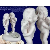 shumee Par angelov - svečnik - grški alabaster