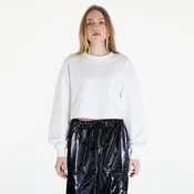 Mikina Calvin Klein Jeans Logo Short Crewneck Warp Logo White L