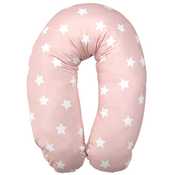 Jastuk za dojenje Lorelli - Zvijezde, 190 cm, Pale Blush