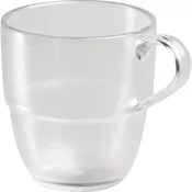 APS Teatime čajna skodelica z ročajem, prostornina: 0,25 litra, 90 mm, prozorna