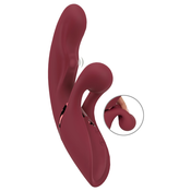 Javida 2-Funkcija Zajec - akumulatorski vibrator (rdeč)