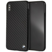 BMW - Apple iPhone XS Max Siganture-Carbon Hardcase - Black (BMHCI65MBC)