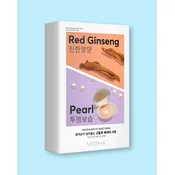 Missha Maske v lističih za obraz z rdečim ginsengom in izvlečki biserov Airy Fit Sheet Mask 10 (Red Ginseng 5 + Pearl 5) - 19 g * 10 kos