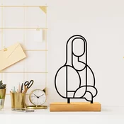 Atelier Del Sofa Dekorativna figura Mona, 26x8x17 cm, Crna