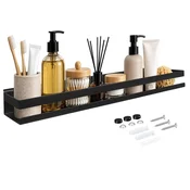 Northix Stenska kopalniška polica 50 cm nerjaveče jeklo, nosilnost 1shoe accessories0 kg, črna