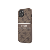 Guess GUHCP13S4GDBR iPhone 13 mini 5,4 brown hardcase 4G Stripe (GUHCP13S4GDBR)