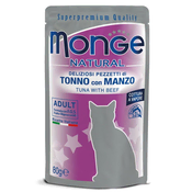 shumee Monge Cat koščki tune z govedino 80 g