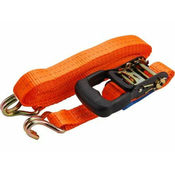 Extol Premium Ráčni jermen Extol Premium (8861141) s kavlji, 5m x 35mm, max. 2000kg, trdnost jermena: v napetosti 2000 daN, v napetosti 1000 daN, PES
