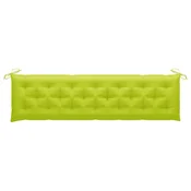 Jastuk za vrtnu klupu jarkozeleni 200x50x7 cm od tkanine Oxford