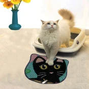 Aberto Design Prostorika za toalet za macke Kdkafa0109, 40 x 50 cm, Šarena