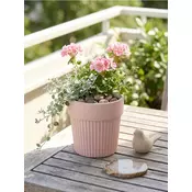 Sinsay - Keramicka saksija sa rebrastom strukturom - pastelno roze