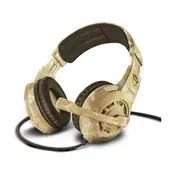 TRUST gejmerske slušalice GXT 310D RADIUS (Maskirne - Desert Camo) - 22208  Stereo, 40mm, 20Hz - 20kHz, 108dB