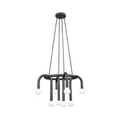 Luster na sajli DELORI 8xG9/28W/230V crni
