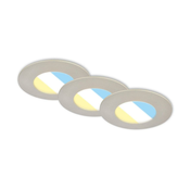 Briloner 7598032 - KOMPLET 3x LED plafonska svetla za kupatilo LED/4,9W/230V IP44 hrom