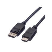 ROLINE DisplayPort Cable, DP - HDTV, M/M, 3 m
