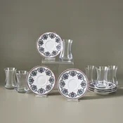 Karaca Set za turski caj od porcelana Nakkas V2
