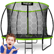 Janshop Profilirani vrtni trampolin 10ft/312cmz z notranjo mrežo neo-športov, (21208920)